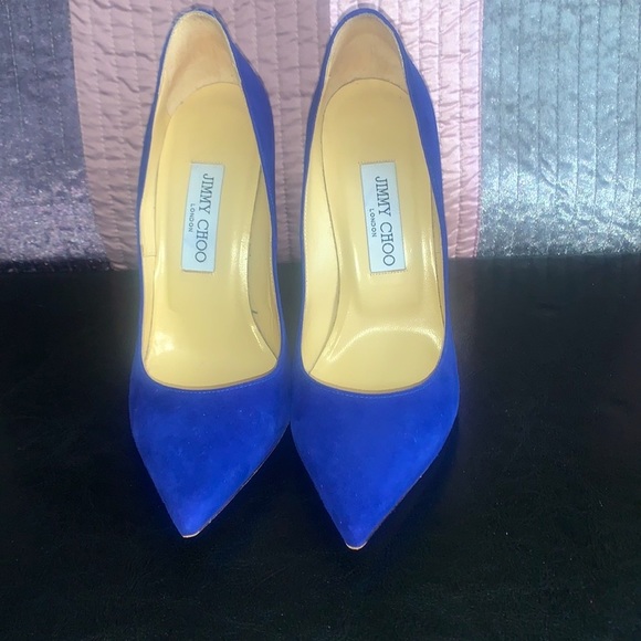 Blue Jimmy Choo Pumps (Authentic) EU 38 Best fit for sizes 7 or 7.5 US. - Picture 3 of 6